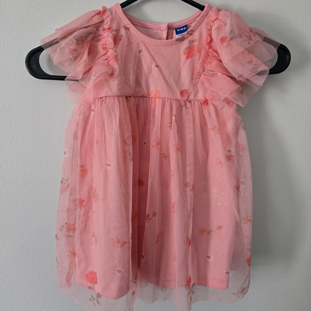 Old Navy Pink Floral Kids Dress
